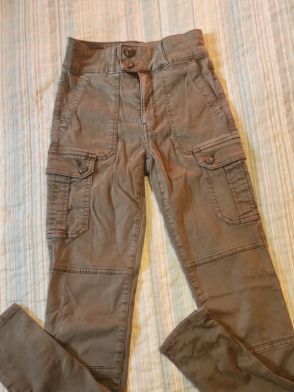 American Eagle Outfitters Olive Green Super Stretch Pants